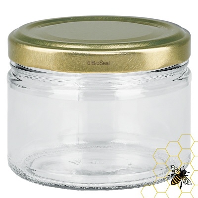 Bild 700g Honigglas mit goldenem Deckel BioSeal UNiTWIST
